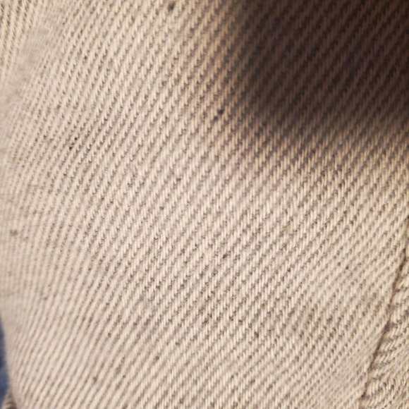 Vintage FiveBrother 4X Heavy Flannel Shirt Beige/Gray BUTTON USA UNION MADE - Picture 4 of 11